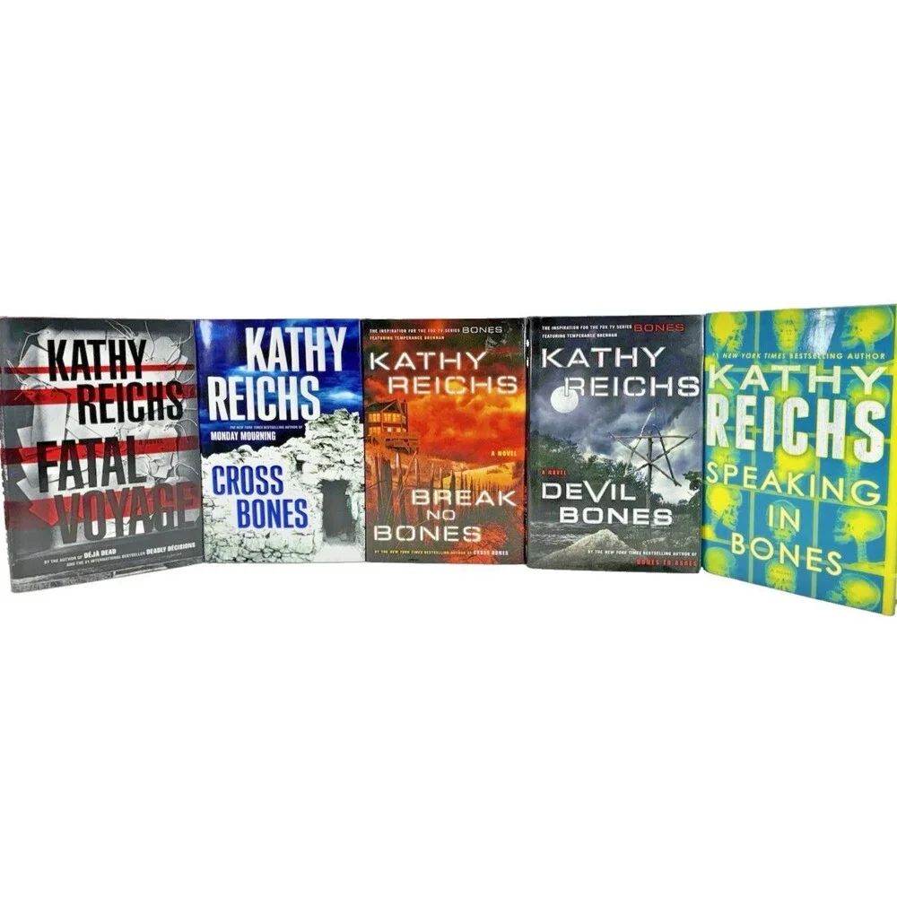 Kathy Reichs First Edition Bones Series Hardback Book Lot of 5